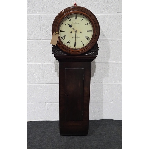 86 - Rosewood regulator wall clock with 10½