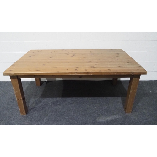 44 - Large pine kitchen table 71