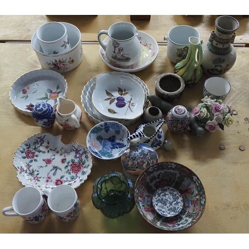 129 - Quantity of assorted china to include Royal Worcester, continental style vase, etc.