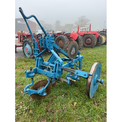 77 - Ransomes TS59 2 furrow match plough. Original TCN mould boards. Good metalwork. Adjustable tail piec... 