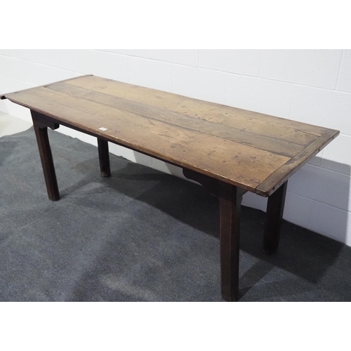 83 - Late 17th/ early 18th century oak refectory dining table 76