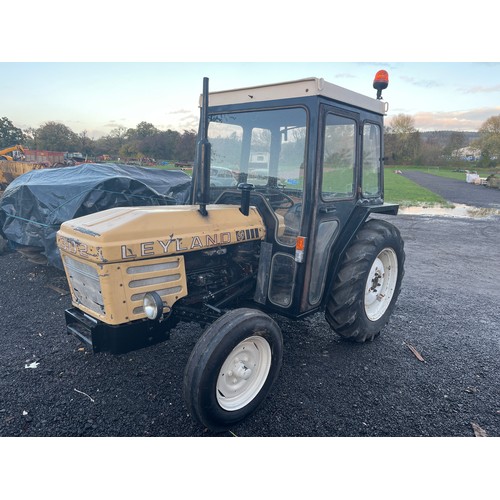 158 - Leyland 302 tractor 1981. Engine has been overhauled, new fuel pump and injectors. Full glass cab. V... 