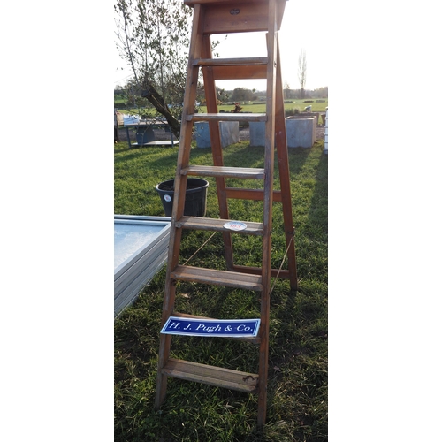 153 - Wooden step ladder