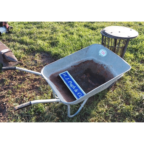 174 - Wheelbarrow and bin