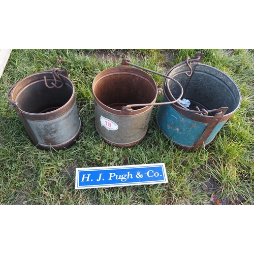 18 - Vintage milk buckets - 3