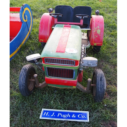30 - 2 Seat child's tractor