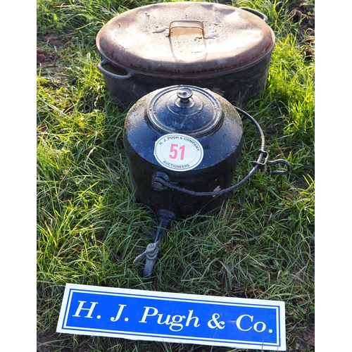 51 - Range kettle and range pot