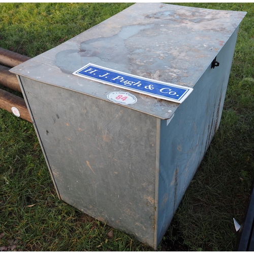 84 - Galvanised feed bin