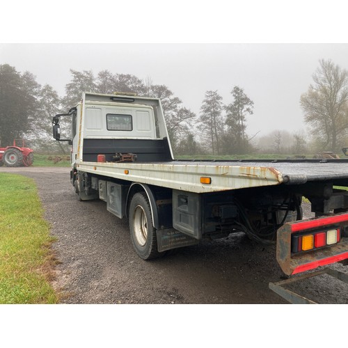 1023 - Iveco Eurocargo 75E16 recovery slide bed lorry. 2012. 3920cc. Exported. NOVA document. Runs and driv... 