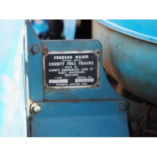1033 - Fordson Major Crawler Tractor, 6 Cylinder Diesel Engine