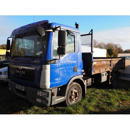 1149 - MAN TGL 12.180 Tipper Lorry. Reg RE11 ONO. V5 and keys in office