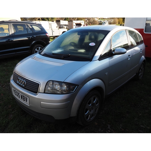 1150 - Audi A2 1.4 TDI Car. 157,000 miles. Reg YE05 WBV. MOT Sept 23. V5 and key in office