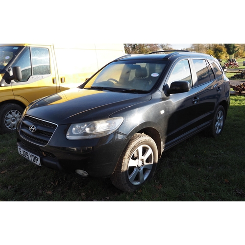 1151 - Hyundai SANTA FE Car, MOT June 23, Reg EJ09 YDP