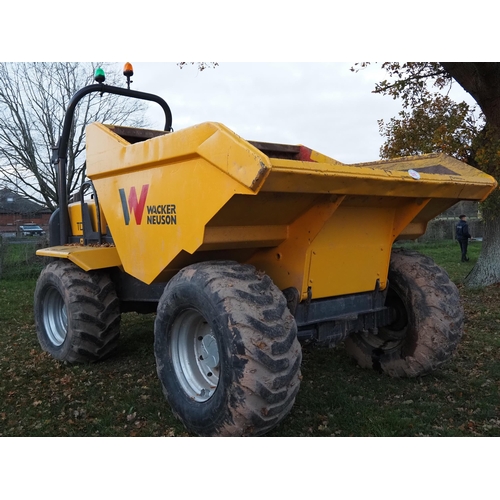 1205 - Wacker Neuson TD9 dumper, runs and drives. Showing 4175 hours. Keys in office