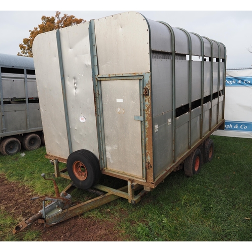 985 - Ifor Williams stock trailer, detachable top