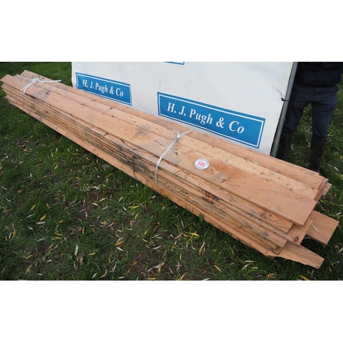 686 - Larch boards 4.8m x 155 x 30 - 50