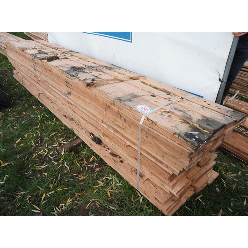 690 - Larch boards, average 3.6m x 150 x 25 - 72