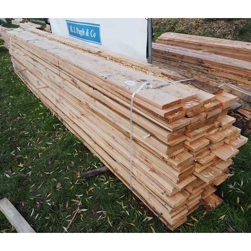 694 - Mixed Larch boards, average 4.8m x 160 - 115