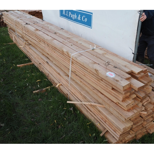 699 - Mixed Larch boards, average 4.8m - 92
