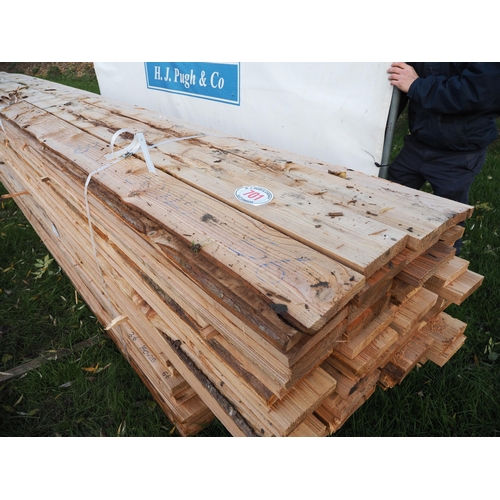 701 - Larch boards, average 4.8m x 150 x 25 - 56