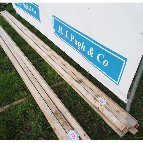 716 - Softwood battens, 4m x 45 x 20 - 10