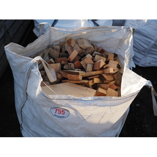 755 - Bag of softwood offcuts