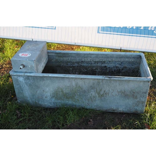 848 - 4ft Galvanised water trough