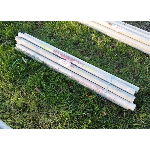 852 - 4ft Aluminium scaffold poles - 10