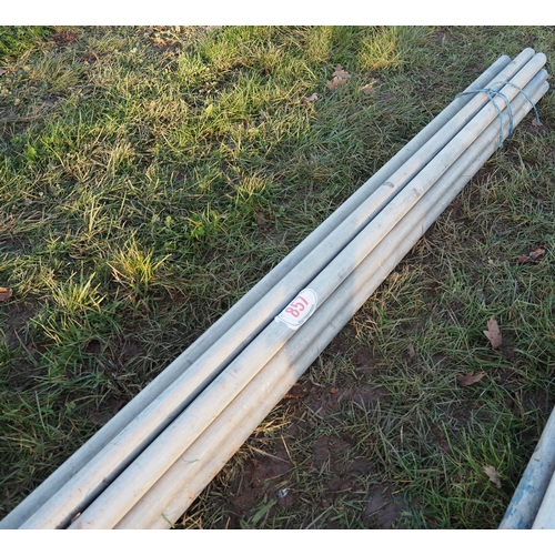 857 - 10ft Aluminium scaffold poles - 10