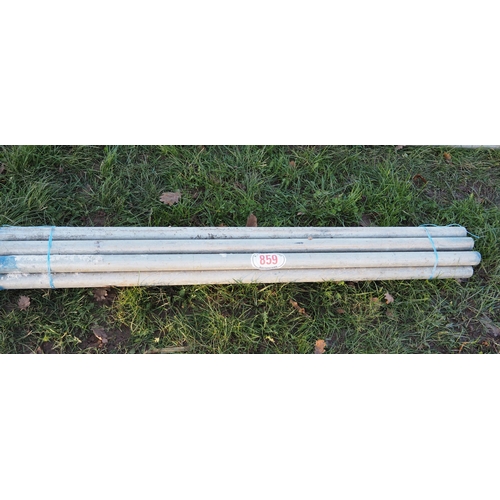 859 - 5ft Aluminium scaffold poles - 10