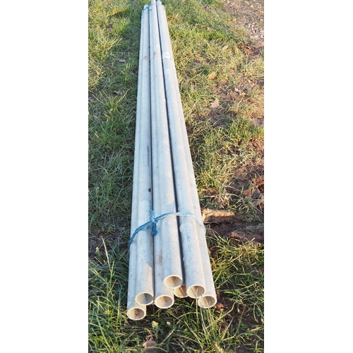 862 - 12ft Aluminium scaffold poles - 10