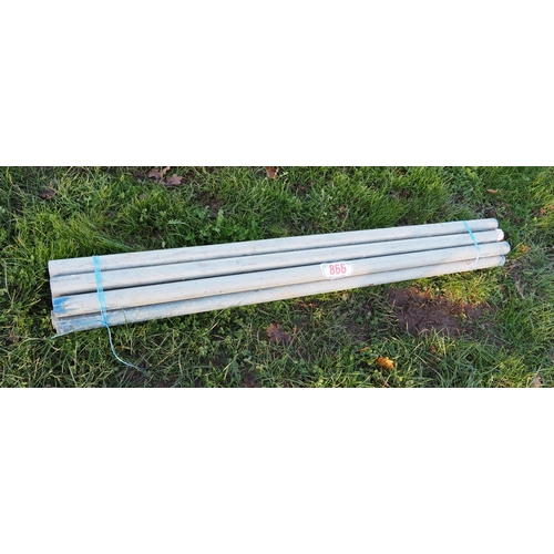 866 - 5ft Aluminium scaffold poles - 10