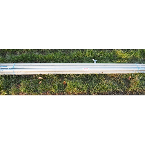 868 - 8ft Aluminium scaffold poles - 10