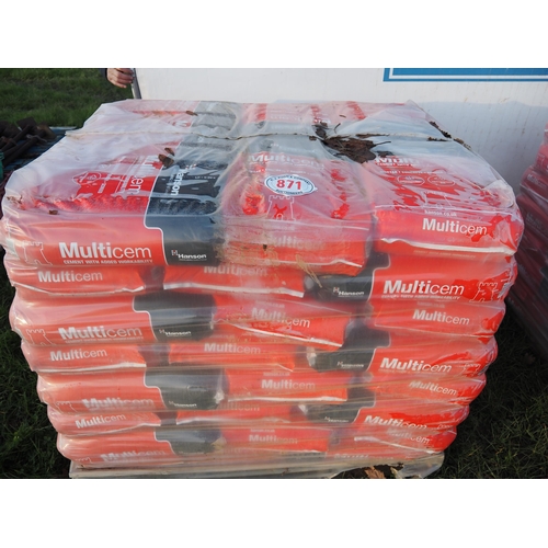 871 - Bags of Multicem cement - 56