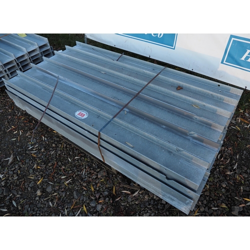 888 - Galvanised H section 6ft posts - 30