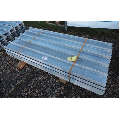 891 - 6ft Galvanised H section posts - 20