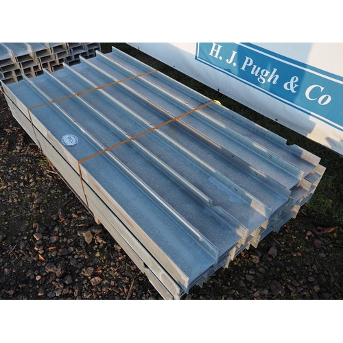 892C - 6ft Galvanised H section posts - 30