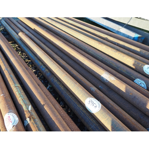 895A - Steel tubes average 4.9m x 78 dia. - 9