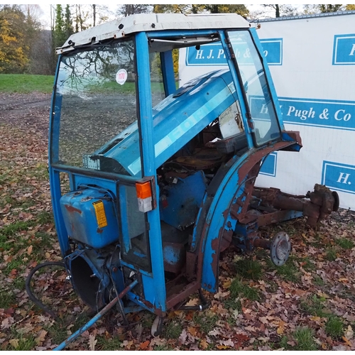 1170 - Ford cab and spare parts to include bonnet, axle etc.