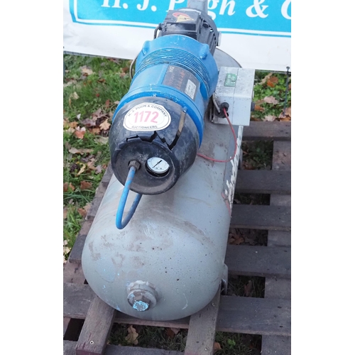 1172 - Hydrovane compressor, 100 Litres