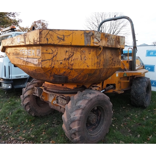 1193 - Benford Terex PS600 Swivel tip dumper. Reg KP54 LHJ. No docs.