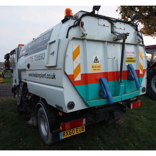 1194 - IVECO 75E16 Lorry fitted with Johnston Sweeper. Runs and drives. Showing 148,542 KM. Reg RX60 EUB.