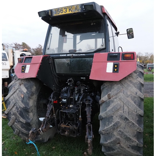 1198 - Case Maxxum 5150 tractor. Runs and drives. Reg M563 KJU. V5 in office. C/w front weights