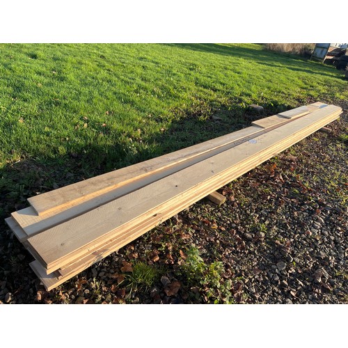 716A - 21 lengths of Featheredge boards 6m approx