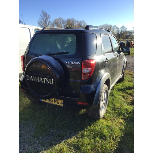 1006 - Daihatsu Terios 4x4 MOT until Oct. Reg. EX56 MGJ. V5 and keys in office