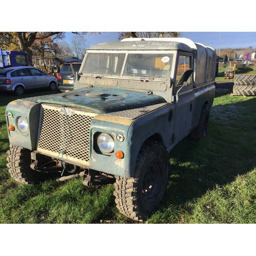 1107 - LWB Land Rover series 3. 300TDI engine and gearbox, project. V5, no keys