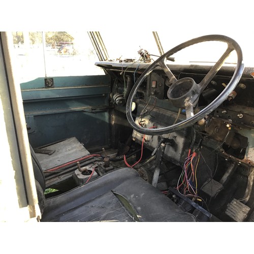 1107 - LWB Land Rover series 3. 300TDI engine and gearbox, project. V5, no keys