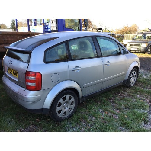 1150 - Audi A2 1.4 TDI Car. 157,000 miles. Reg YE05 WBV. MOT Sept 23. V5 and key in office