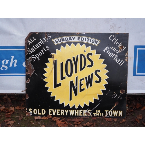 12 - Enamel sign- Lloyd's News 30