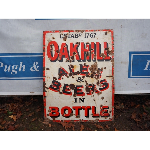 13 - Enamel sign- Oakhill Ales & Beers 36